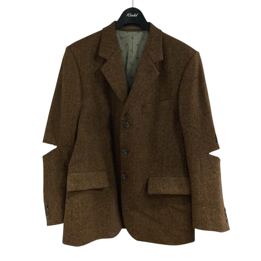 KAPITAL（キャピタル） ヘリンボンツィード カットアウトエルボー