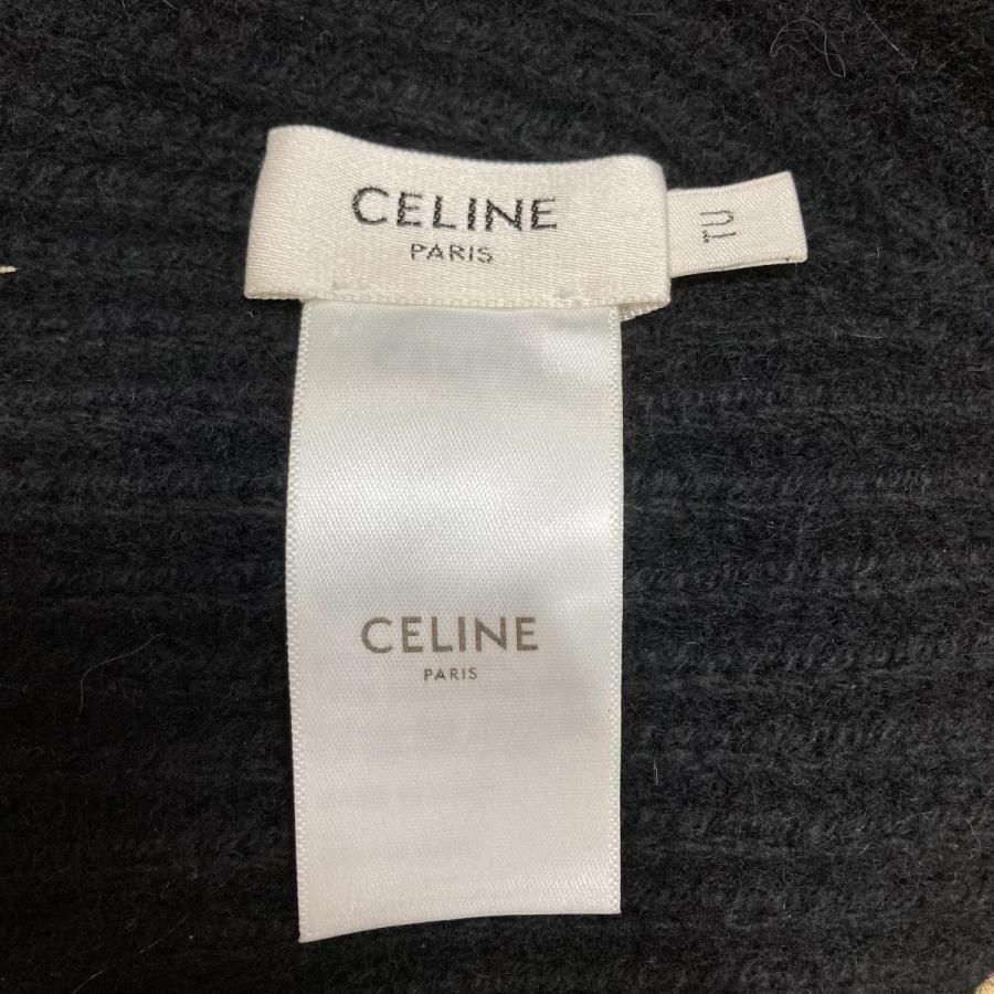 CELINE（セリーヌ） カシミヤ トリオンフ ニットキャップ ブラック