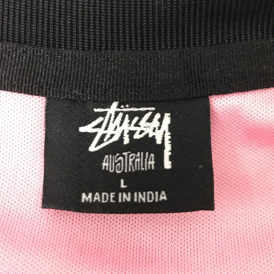 STUSSY（ステューシー） フットボール半袖Tシャツ ピンク サイズ：L