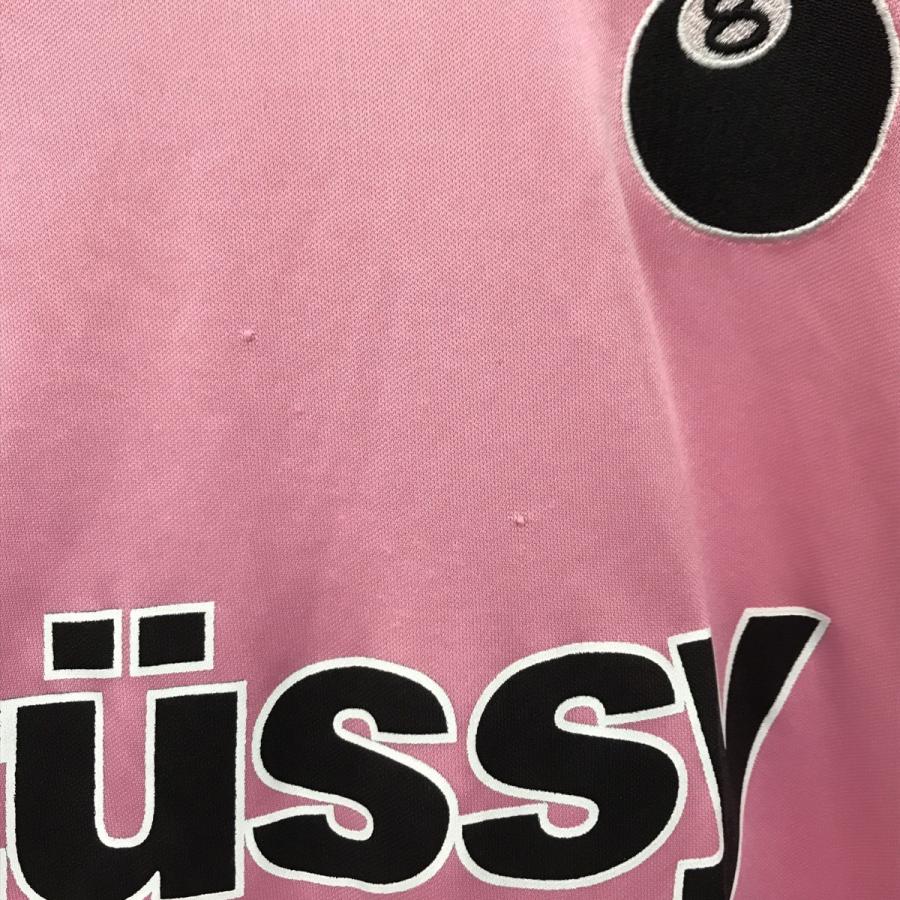 STUSSY（ステューシー） フットボール半袖Tシャツ ピンク サイズ：L