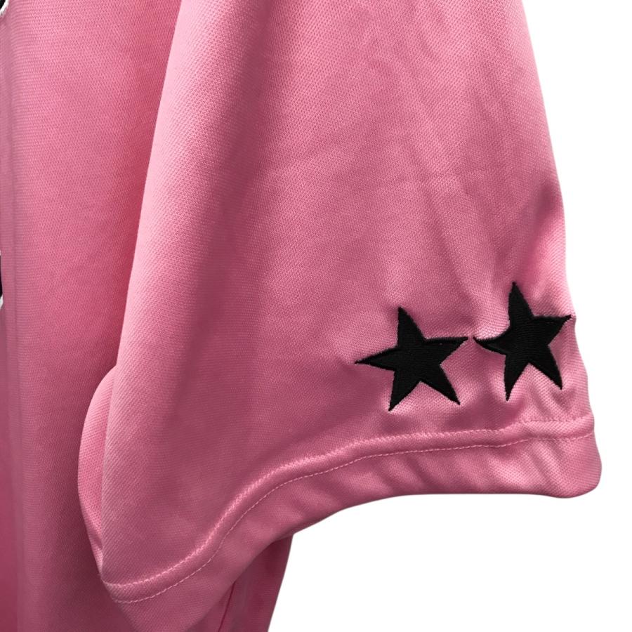 STUSSY（ステューシー） フットボール半袖Tシャツ ピンク サイズ：L