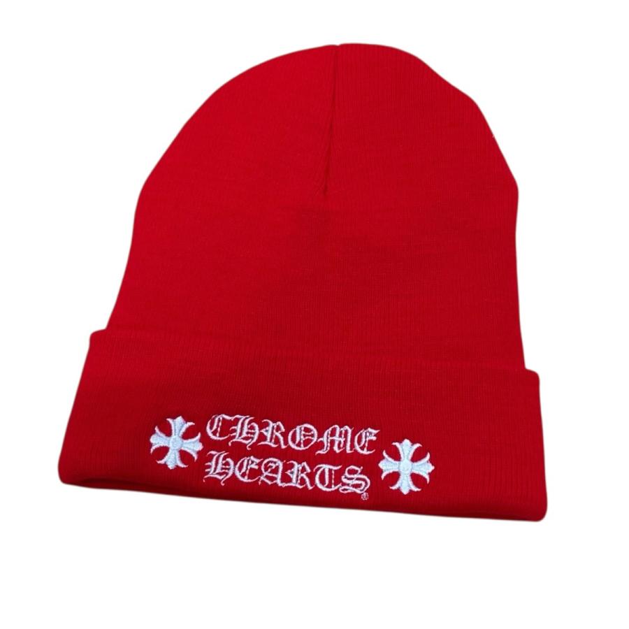 R*Y様 クロムハーツ　赤色 CHロゴ ニット帽 CHROME HEARTS（クロムハーツ） ニットキャップ レッド : カインドオル