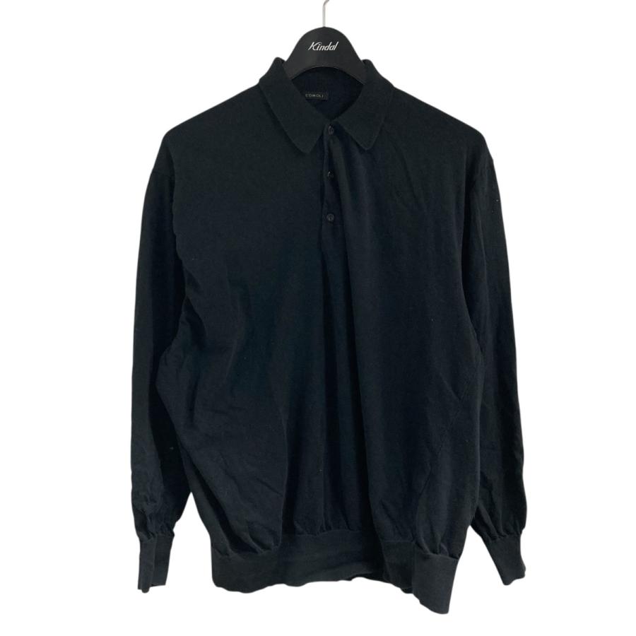 COMOLI 25SS コットン ニットポロ サイズ3 COMOLI (コモリ) コットン ニットポロ