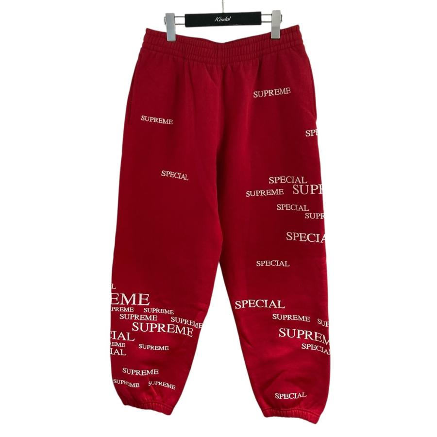 Supreme（シュプリーム） 裏起毛スウェットパンツ レッド サイズ：M