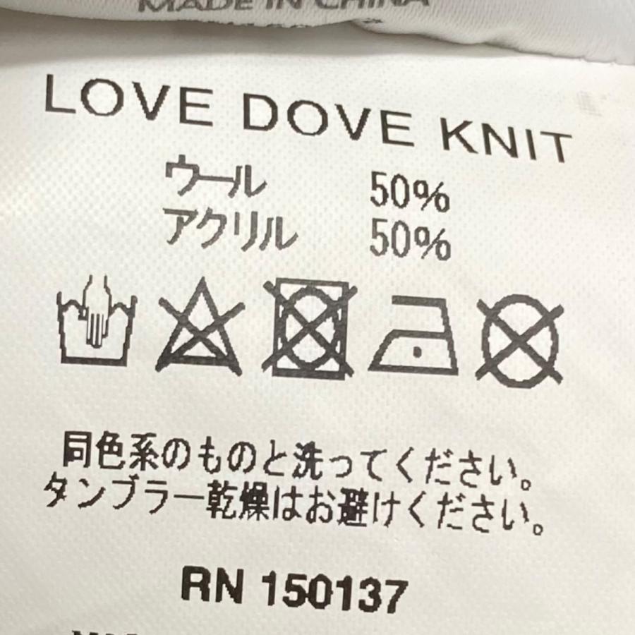 PALACE（パレス） 総柄ニットセーター 「LOVE DOVE KNIT」 ネイビー