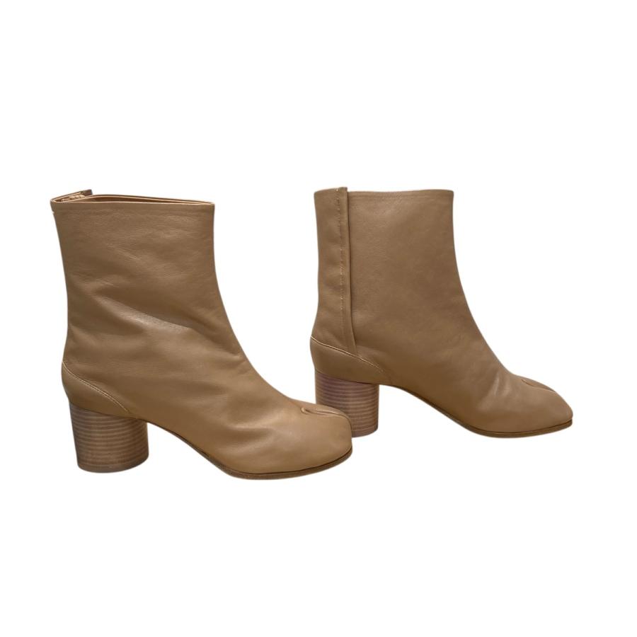 Margiela 足袋ブーツ　ニット　ベージュ　太ヒール　サイズ36 保存箱付き Maison Margiela（メゾンマルジェラ） 足袋ブーツ ベージュ サイズ：36