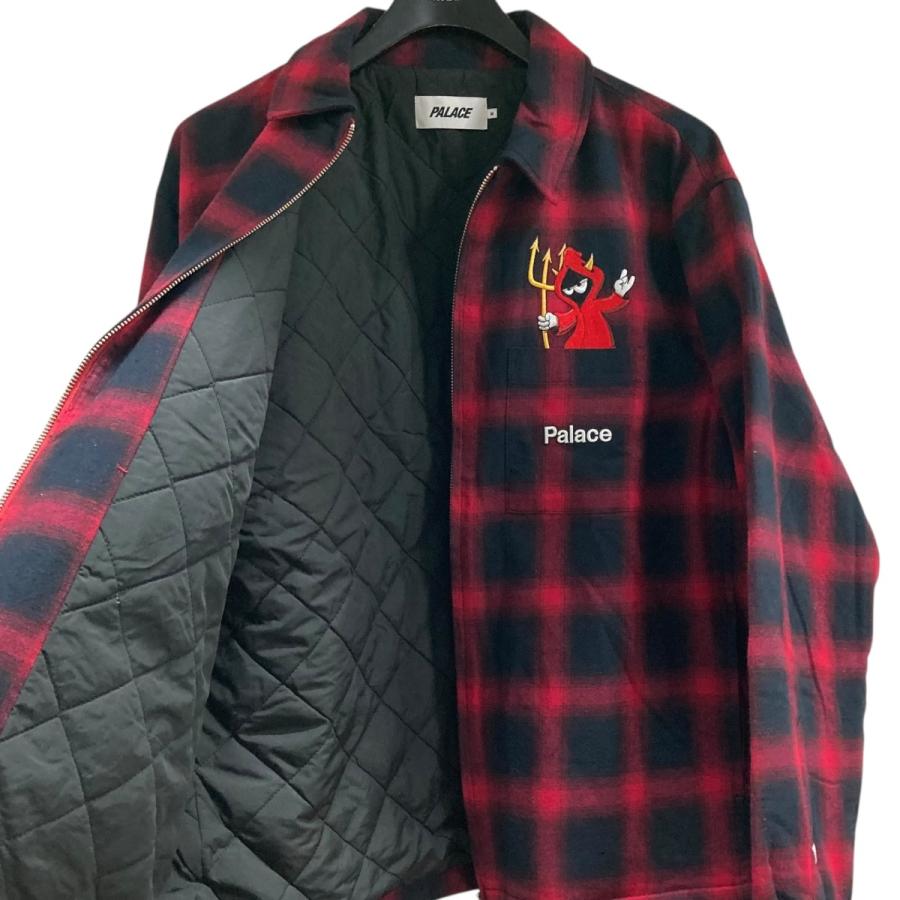PALACE（パレス） 「ZIP UP SHIRT」 チェックシャツジャケット レッド 