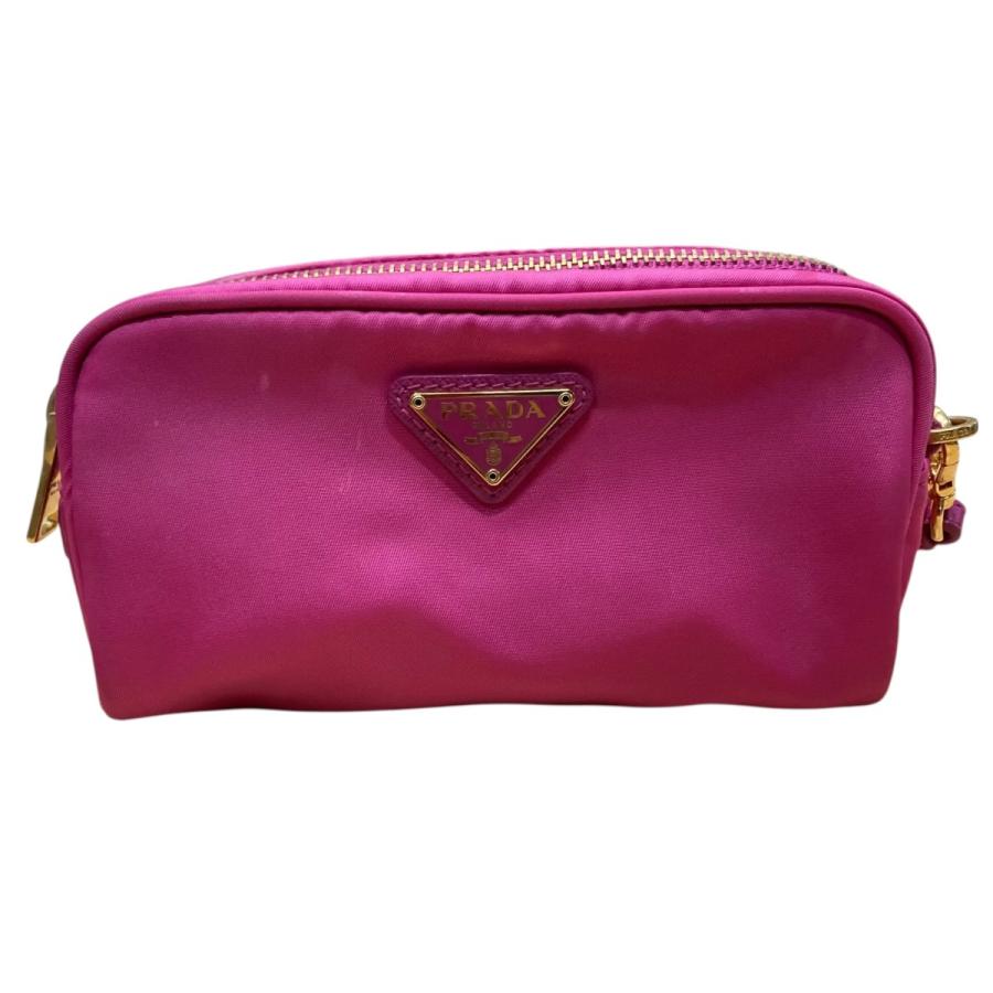 PRADA（プラダ） トライアングルプレートナイロンポーチ 1N0175 CANAPA