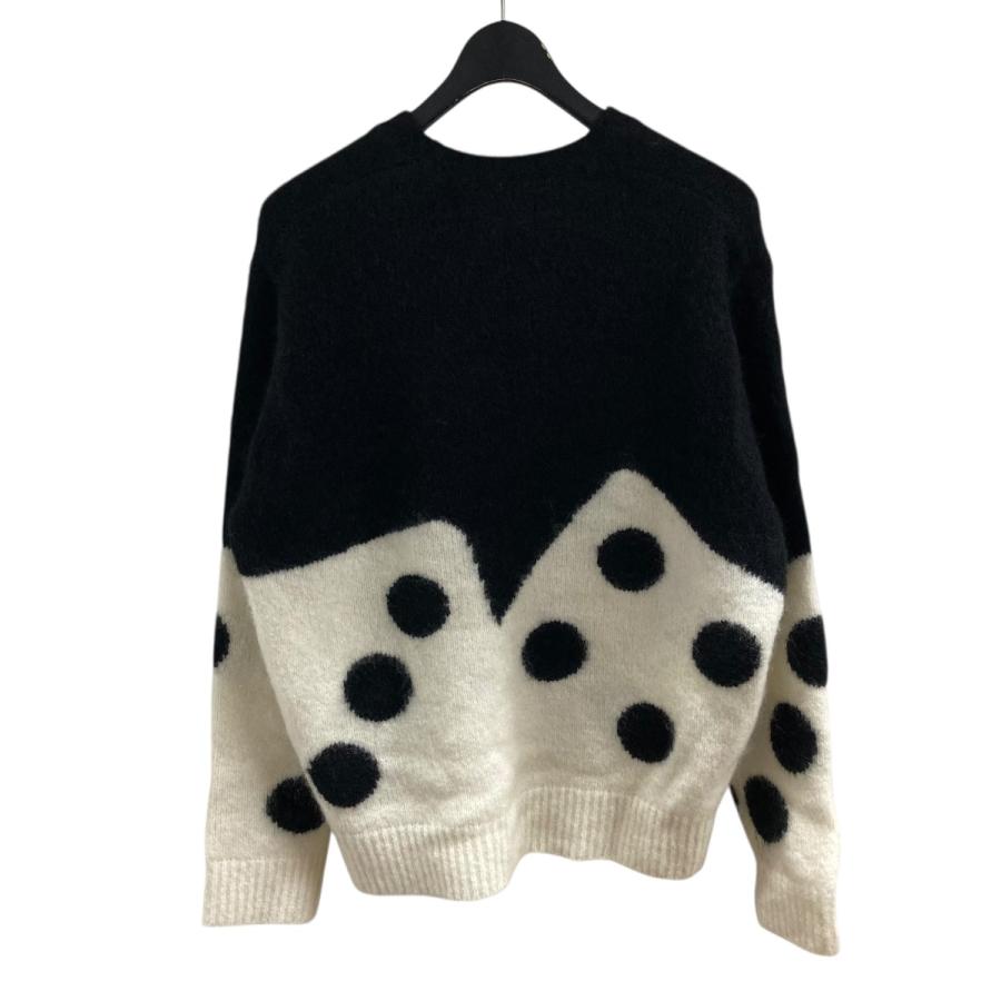 STUSSY（ステューシー） モヘアニット ブラック×ホワイト サイズ：M