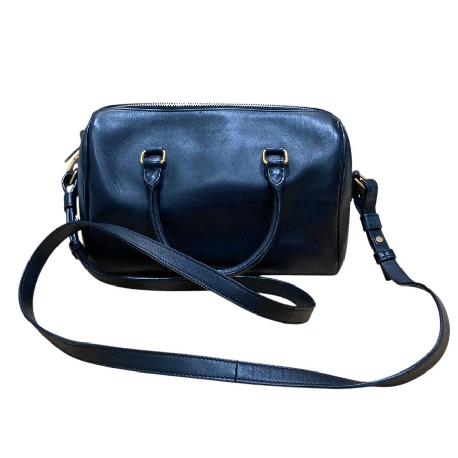極美品✨サンローラン ベイビーダッフル 2way ショルダーバッグ レザー 黒 サンローランパリ Saint Laurent Paris ベイビーダッフル レザー2WAY