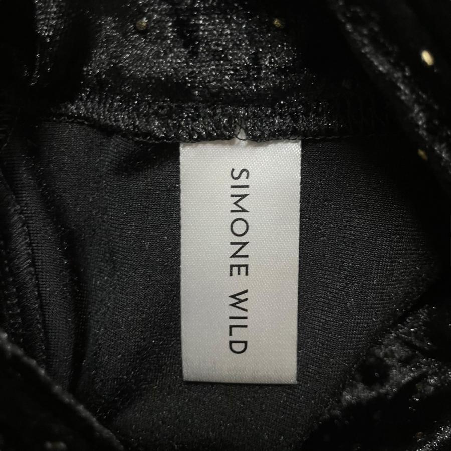 SIMONE WILD シモーネワイルド ベロアジャケット ブラック サイズ：S