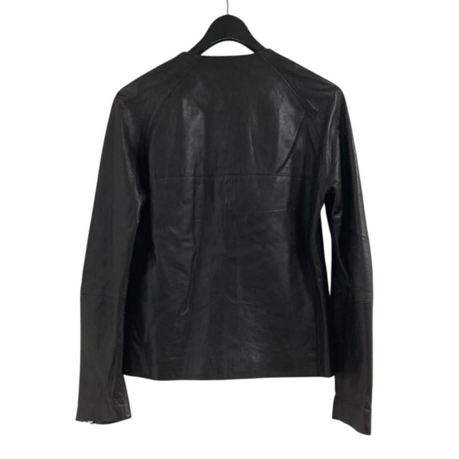 EMMETI（エンメティ） シングルライダースダースジャケット ブラウン