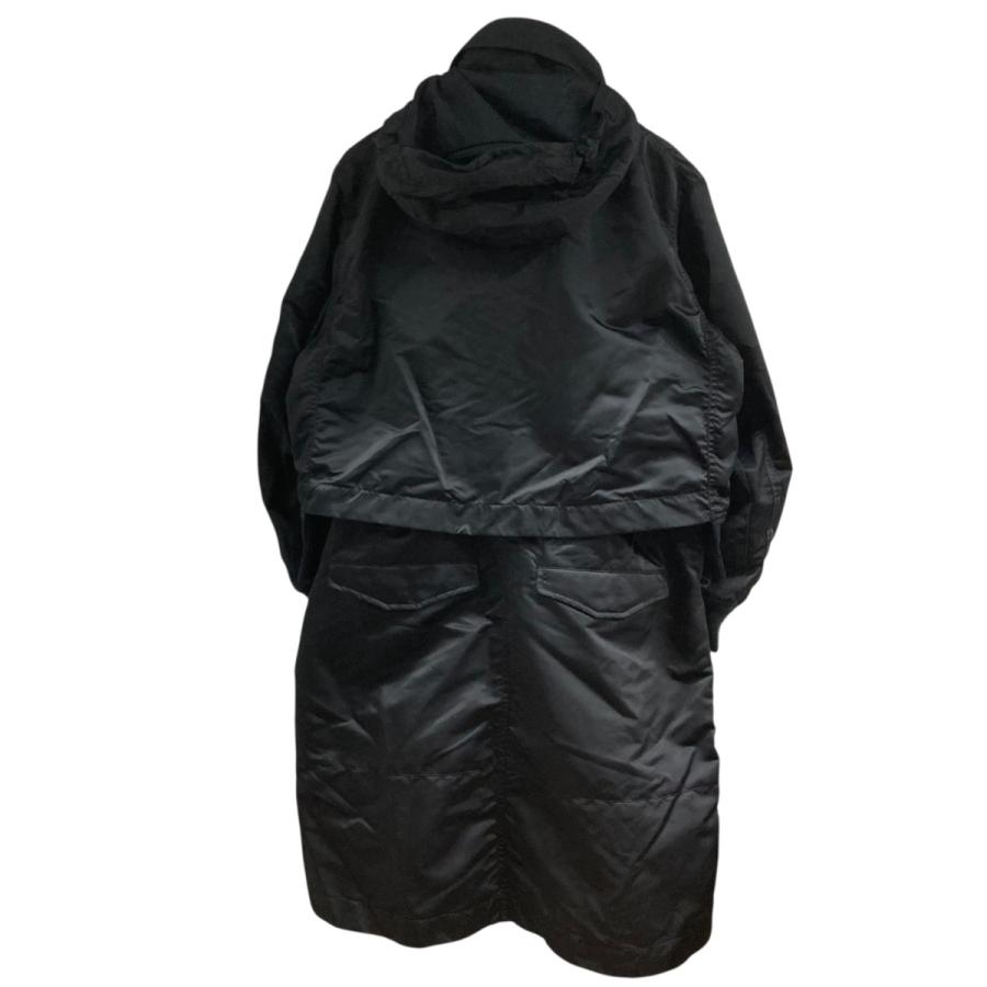 sacai（サカイ） ナイロンツイルミックスコート ブラック サイズ：1