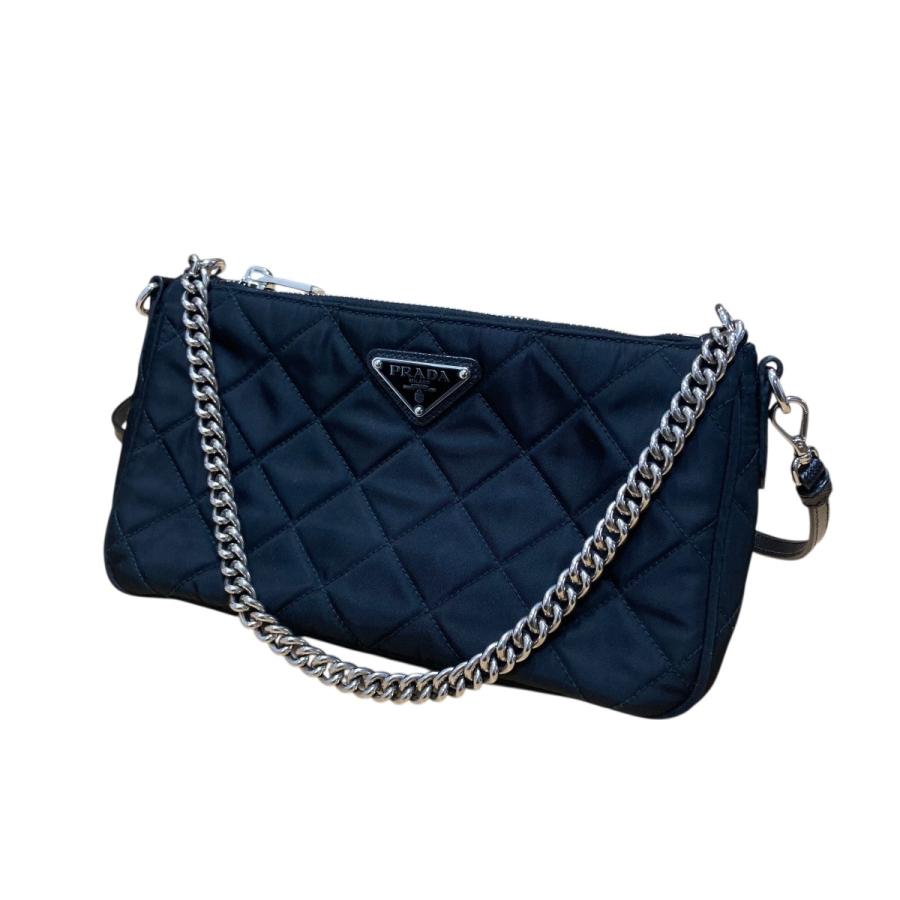 PRADA（プラダ） キルティングナイロン2WAYショルダーバッグ ブラック