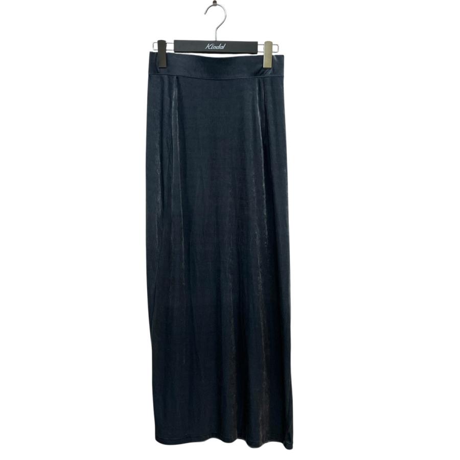 【美品】BACCA ベロアタイトスカート BACCA（バッカ） ベロアスカート 35-05-24-05004 ライトブルー サイズ