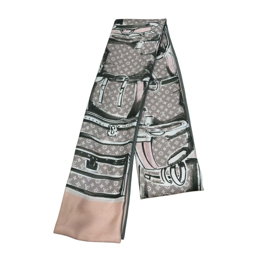 LOUIS VUITTON（ルイ・ヴィトン） バンドー・トランク シルク スカーフ