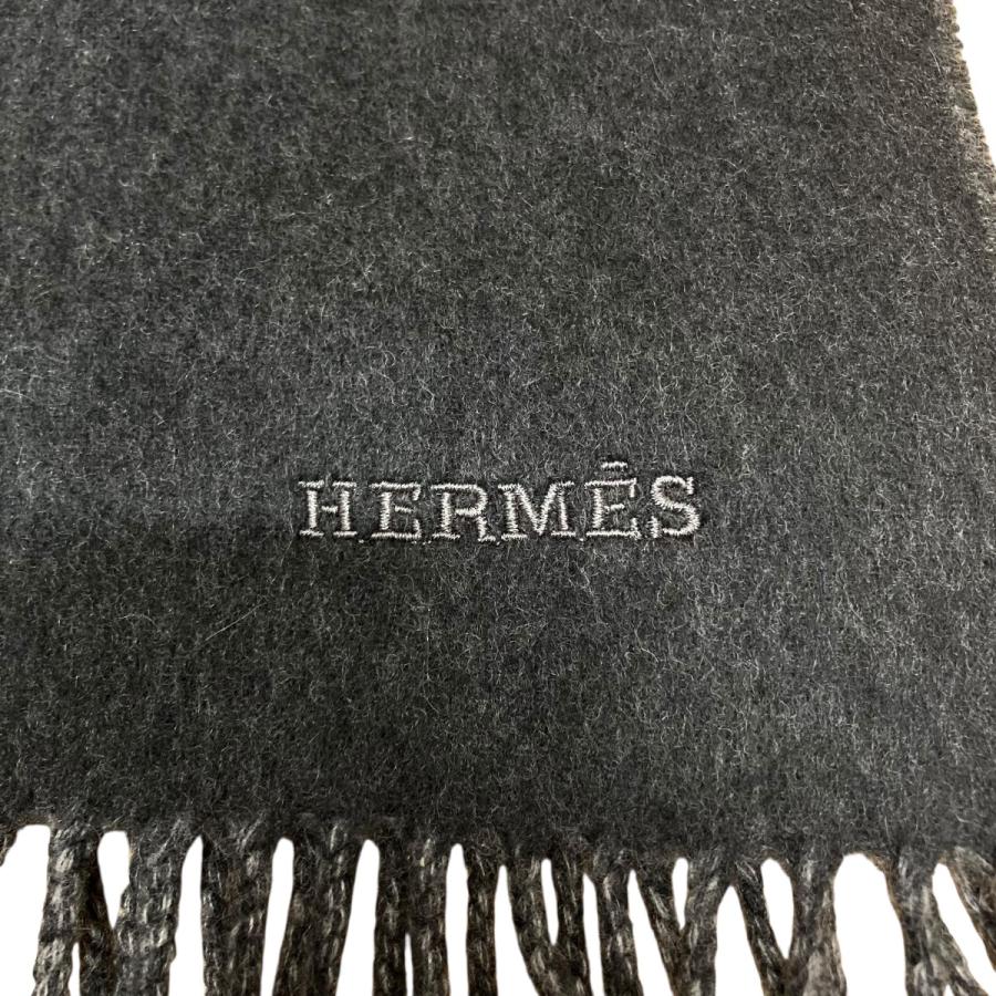 HERMES（エルメス） カシミヤマフラー グレー サイズ