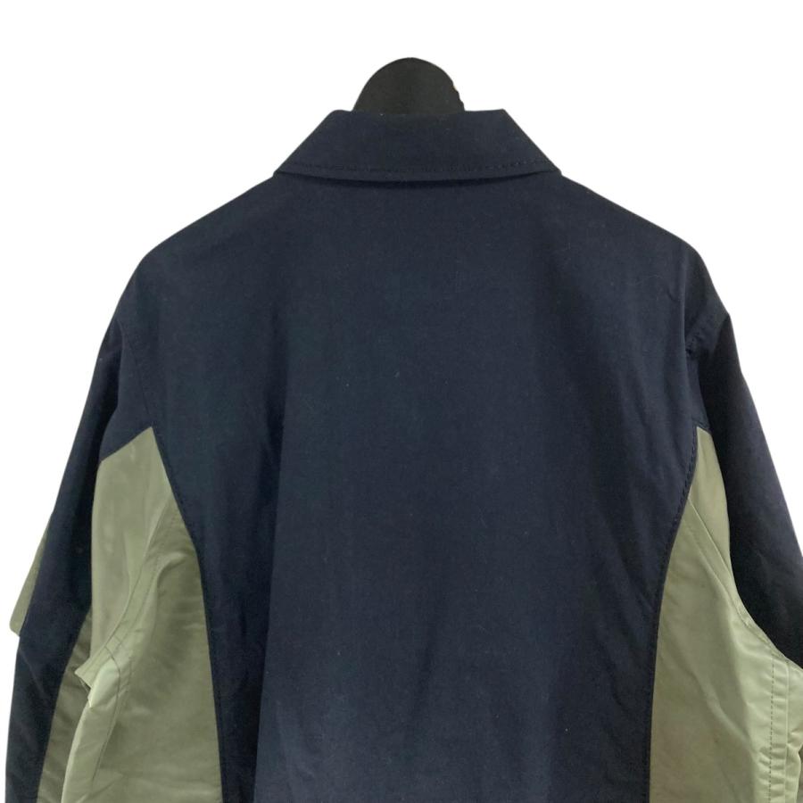 sacai（サカイ） ミリタリードッキングコート ネイビー×カーキ サイズ