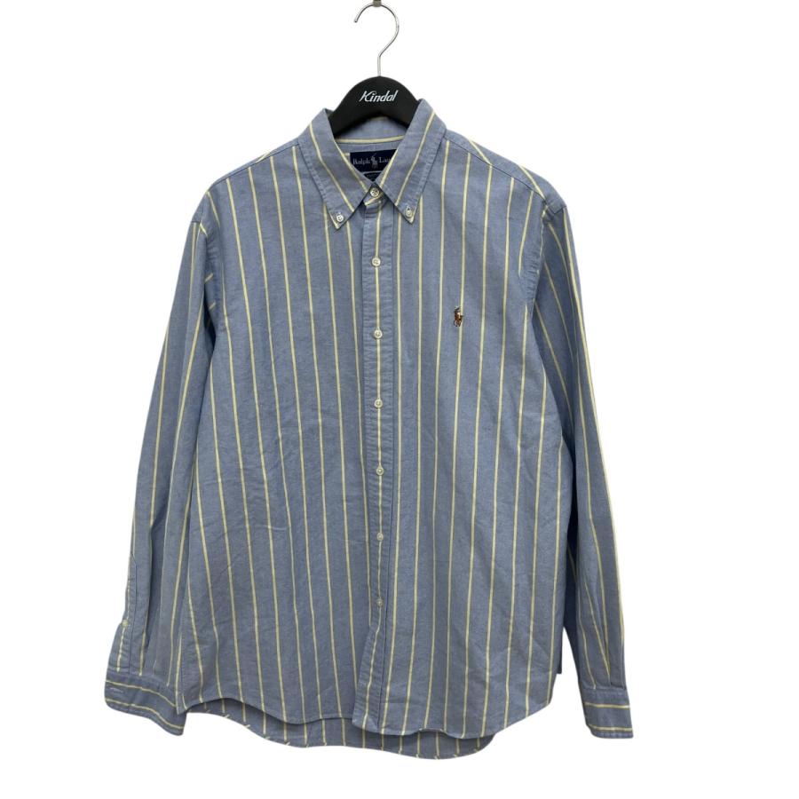 ラルフローレン  ボーイフレンド　ストライプシャツ　極美品　レア 古着 ラルフローレン POLO RALPH LAUREN BOYFRIEND FIT カスタム