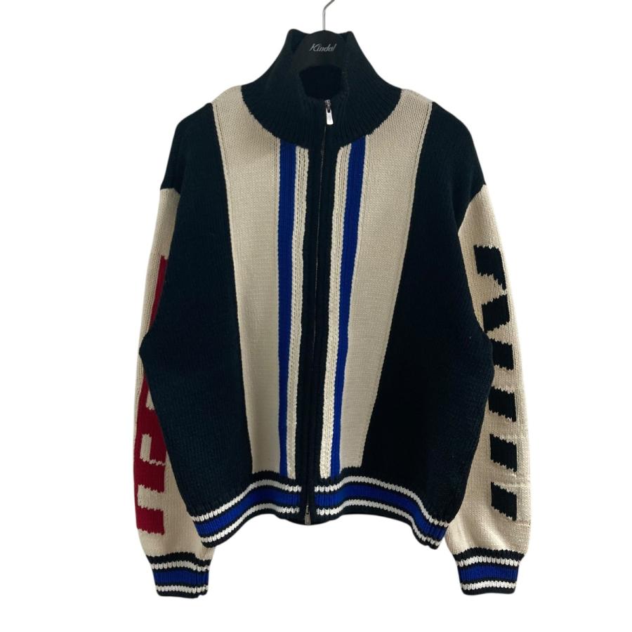⭐️最終お値下げ⭐️新品未使用品‼️KITH ジャケット カーディガン KITH（キス） ジップアップニットジャケット ブラック×アイボリー