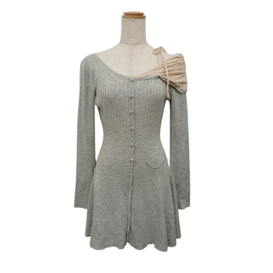 アンドマリー ANDMARY Helen knit flare mini dress ニットワンピース