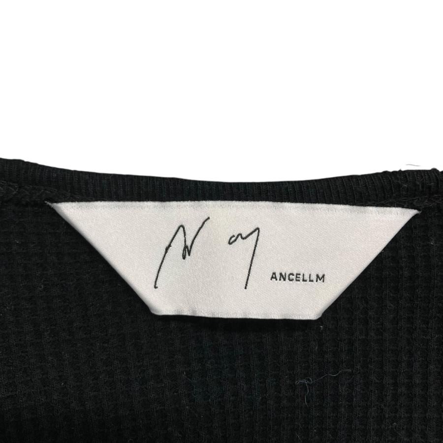 アンセルム ANCELLM ダメージワッフルクルーロングスリーブTシャツ
