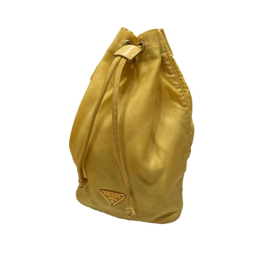 PRADA 巾着バッグ　ナイロン　プラダ レディース] プラダ ナイロン ミニ巾着バッグ ダークグリーン [PRADA