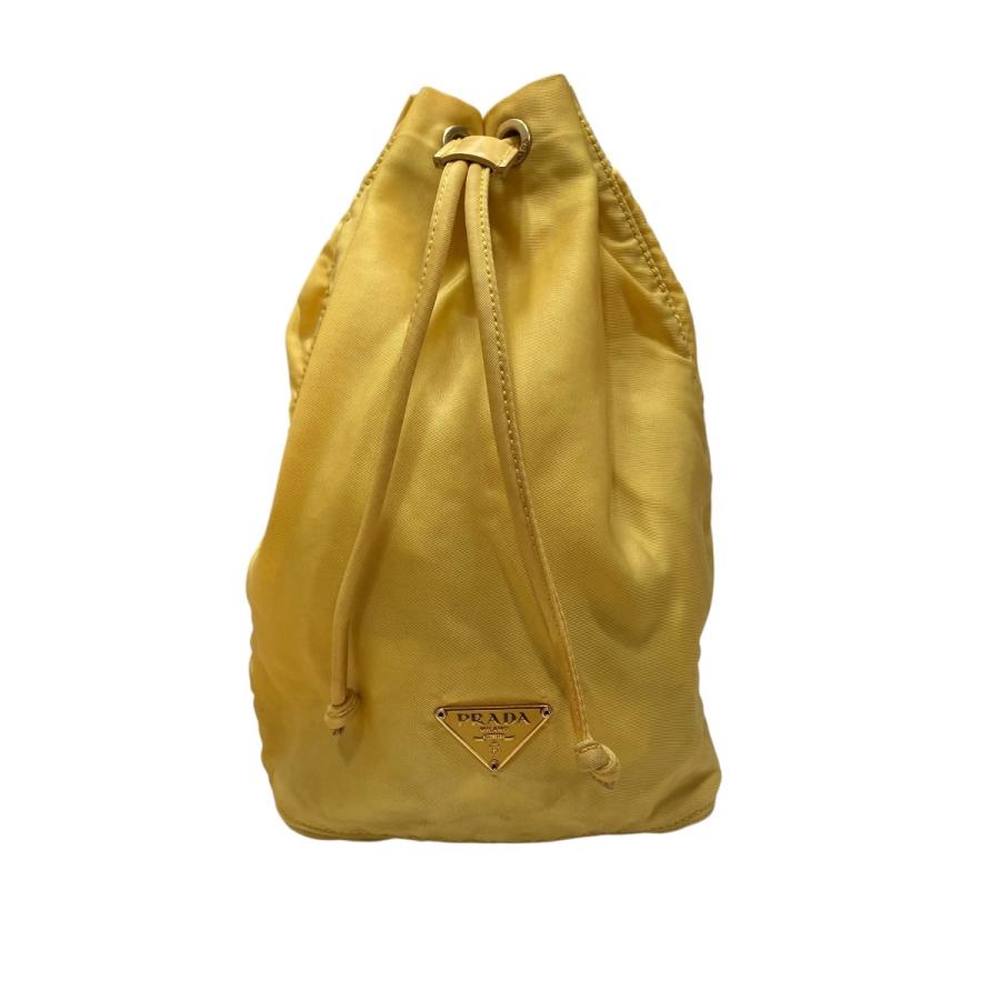 PRADA（プラダ） ナイロン巾着バッグ イエロー サイズ