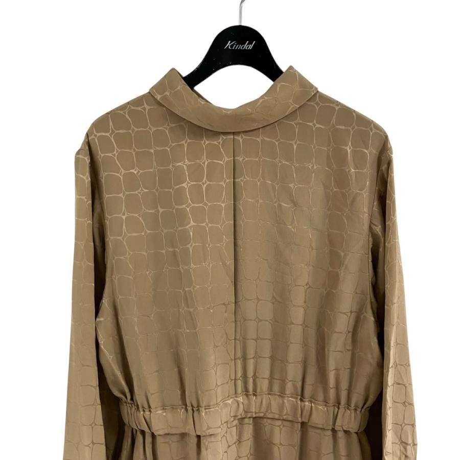 セリーヌ CELINE 総柄シルクワンピース カーキ サイズ：40_1