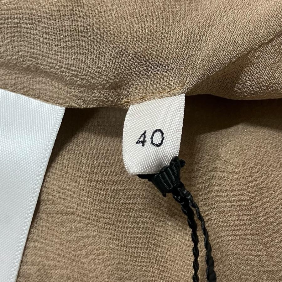 セリーヌ CELINE 総柄シルクワンピース カーキ サイズ：40_5