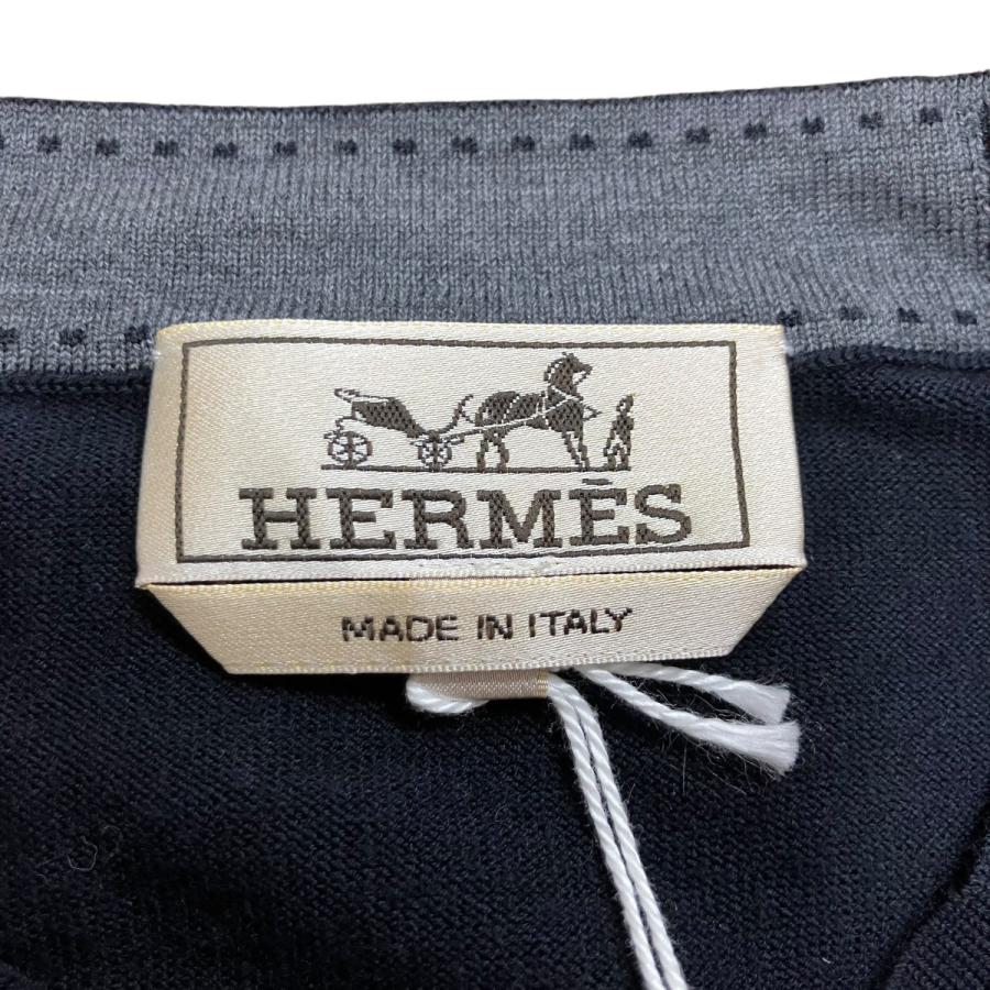 エルメス HERMES Hディテールクルーネックスウェット ネイビー サイズ：XL_4