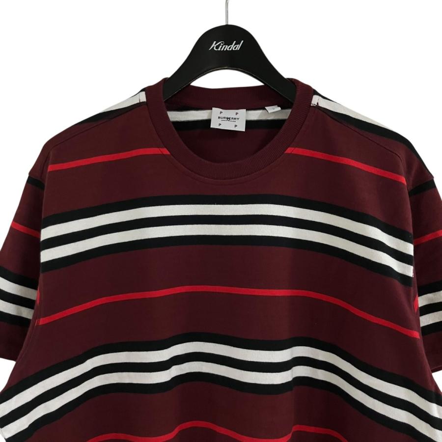 BURBERRY（バーバリー） 半袖ボーダーカットソー ワインレッド サイズ