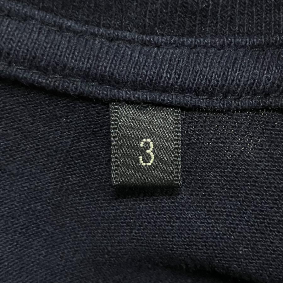 COMOLI（コモリ） 空紡天竺 半袖Tシャツ ネイビー サイズ：3