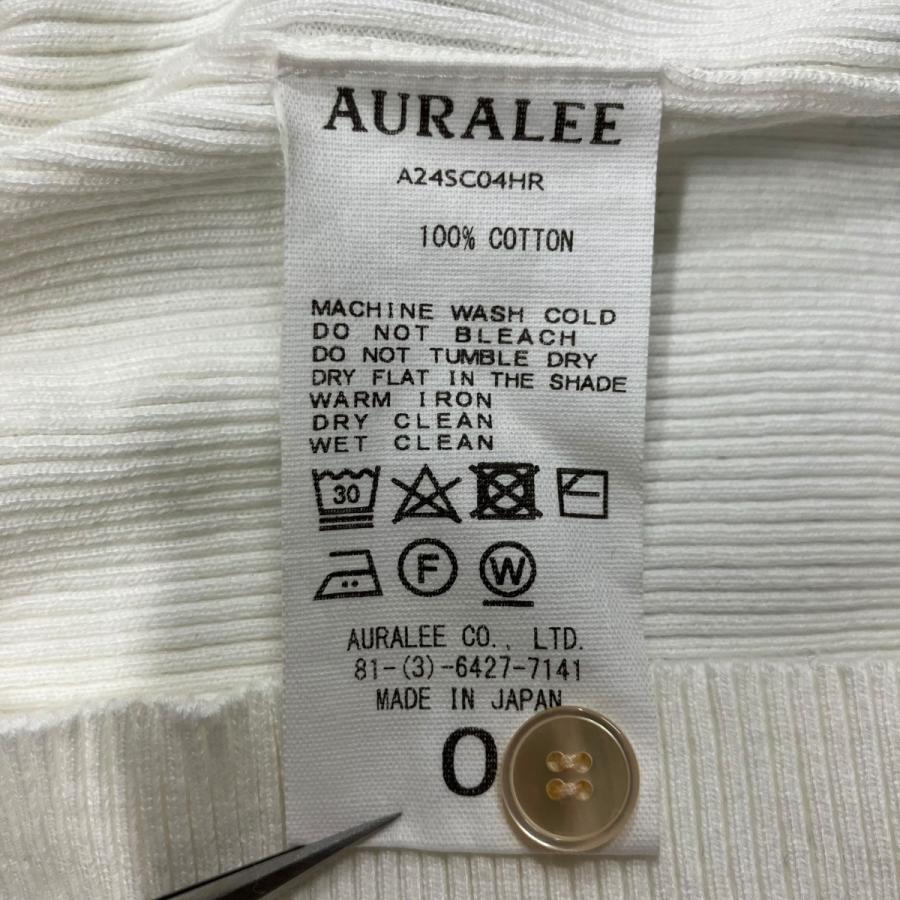 AURALEE（オーラリー） AURALEE 24SS リブニットショートカーディガン