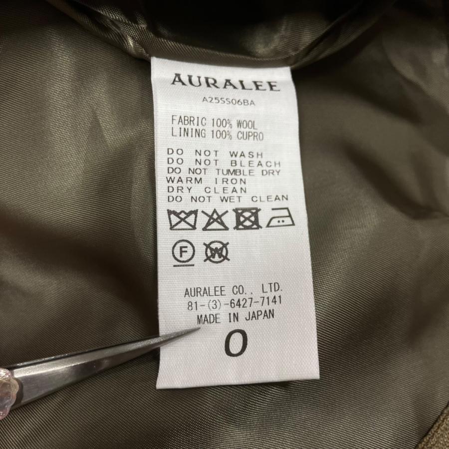AURALEE（オーラリー） ウールミニスカート ブラウン サイズ：0