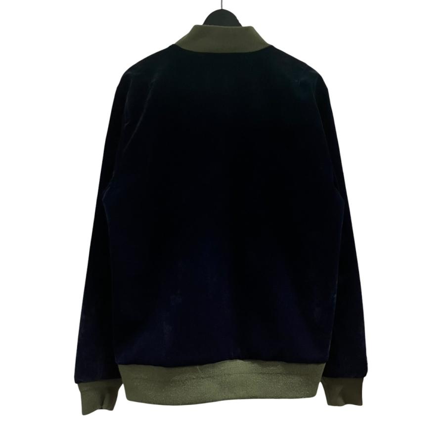 STUSSY（ステューシー） ベロアジャケット ネイビー×カーキ サイズ：M