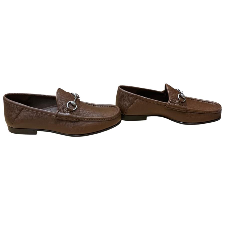 GUCCI（グッチ） ホースビットローファー ブラウン サイズ：7