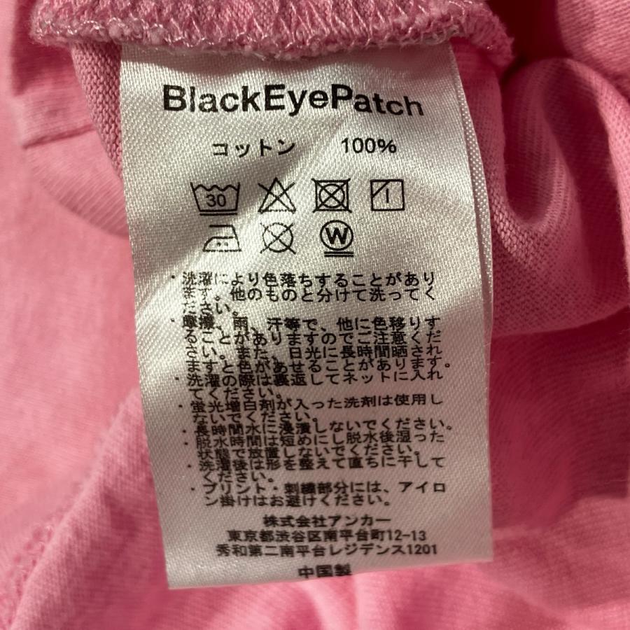 BlackEyePatch（ブラックアイパッチ） ロゴパッチTシャツ ピンク 