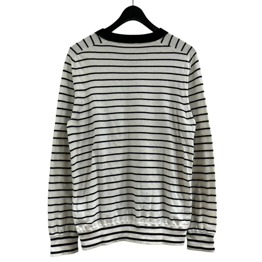 sacai（サカイ） ボーダーニット セーター ホワイト×ブラック サイズ