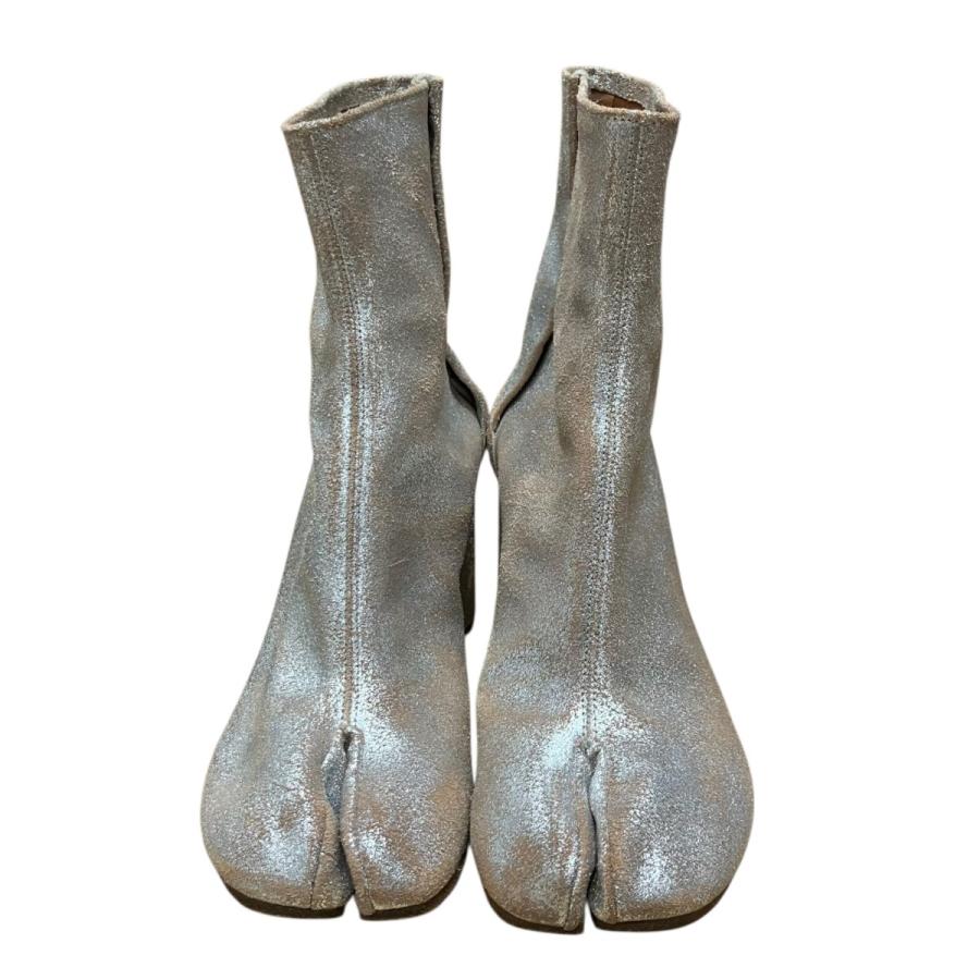 Maison Margiela（メゾンマルジェラ） 足袋ブーツ シルバー×ベージュ 