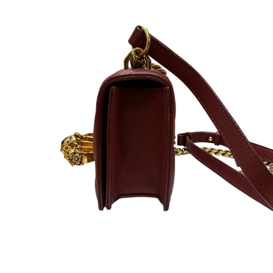 アレキサンダーマックイーン ALEXANDER McQUEEN ジュエルド サッチェル ショルダーバッグ バーガンディー サイズ：-_3