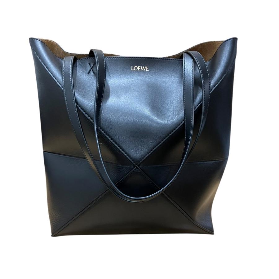 LOEWE パズルフォルド　トート　ミディアム ブラック　黒　ブラック LOEWE（ロエベ） パズルフォルドトートバッグミディアム ブラック