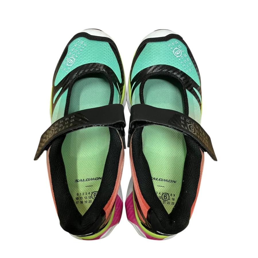 【値下げ】MM6 Maison Margiela×SALOMON スニーカー ミントグリーン×マルチカラー サイズ：22.0 (EC)_5