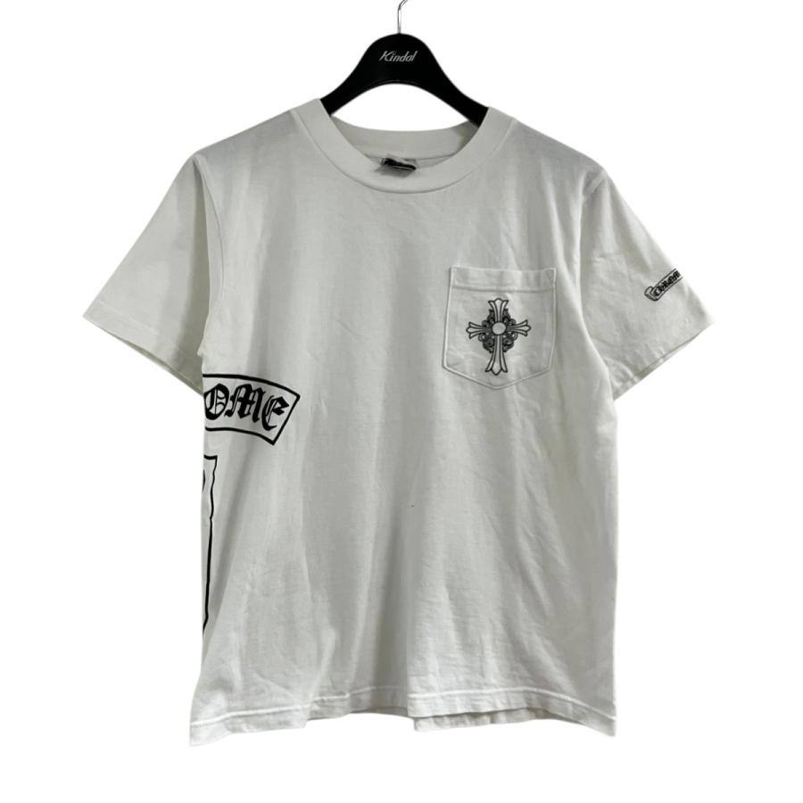 CHROME HEARTS (クロムハーツ) サイドロゴTシャツ　白　未使用 CHROME HEARTS（クロムハーツ） サイドロゴTシャツ ホワイト×ブラック
