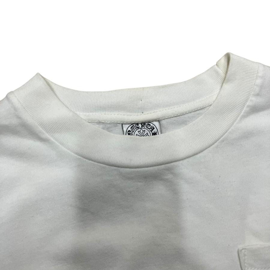 CHROME HEARTS (クロムハーツ) サイドロゴTシャツ　白　未使用 CHROME HEARTS（クロムハーツ） サイドロゴTシャツ ホワイト×ブラック