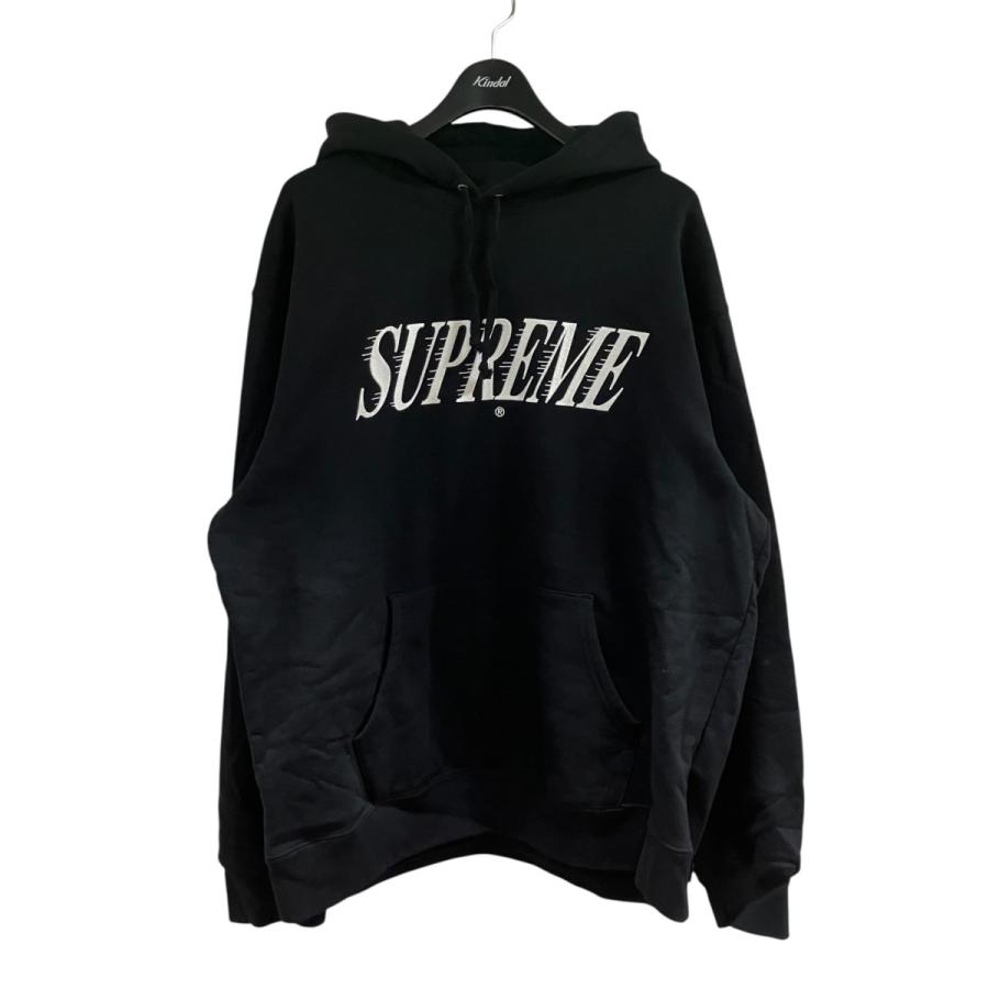 Supreme 袖ロゴ プルオーバーパーカー ブラック Supreme（シュプリーム） 【値下げ】Supreme クロスオーバーロゴ