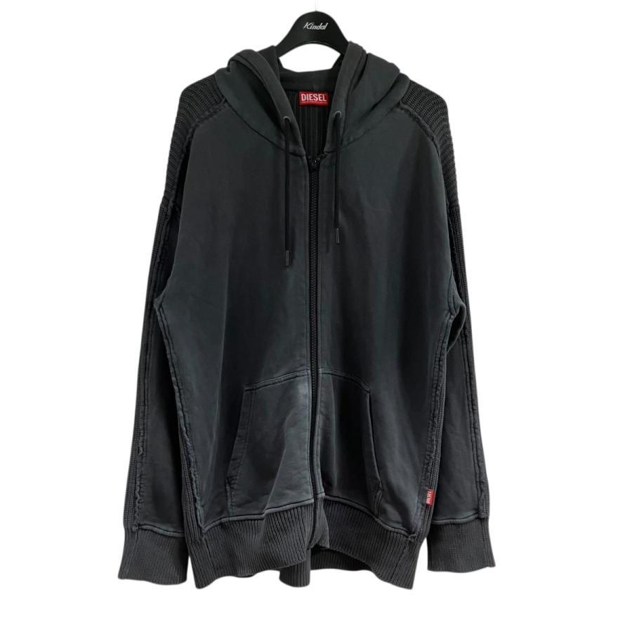 DIESEL（ディーゼル） ニットパーカー グレー サイズ：S 