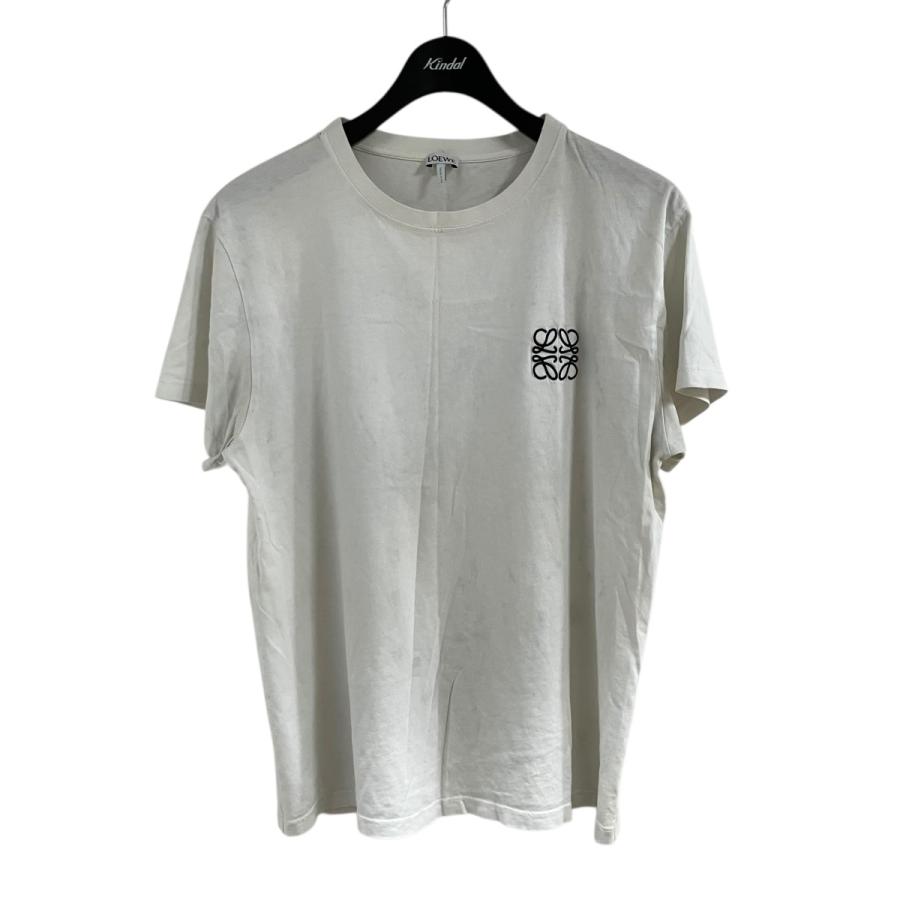 LOEWE（ロエベ） アナグラム刺繍Tシャツ ホワイト×ブラック サイズ：M