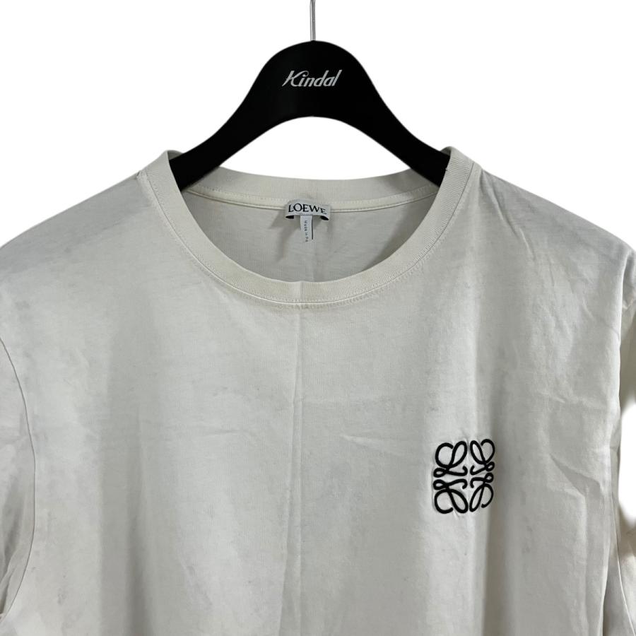 LOEWE（ロエベ） アナグラム刺繍Tシャツ ホワイト×ブラック サイズ：M