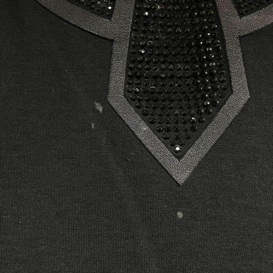 FENDI（フェンディ） ラガーフェルド ストーンロゴビジュー Tシャツ